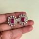 Handmade Brass Metal Jewellery Ruby Green Tikka Set